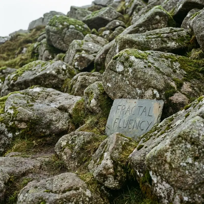 Fractal Fluency Stone Arrangement