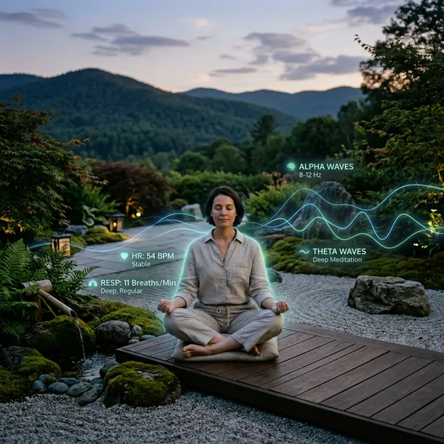 Zen garden relaxation biolical data