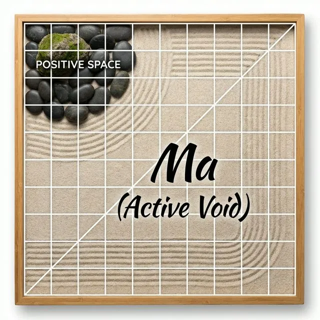 Diagram of 70/30 split in a Zen garden tray
